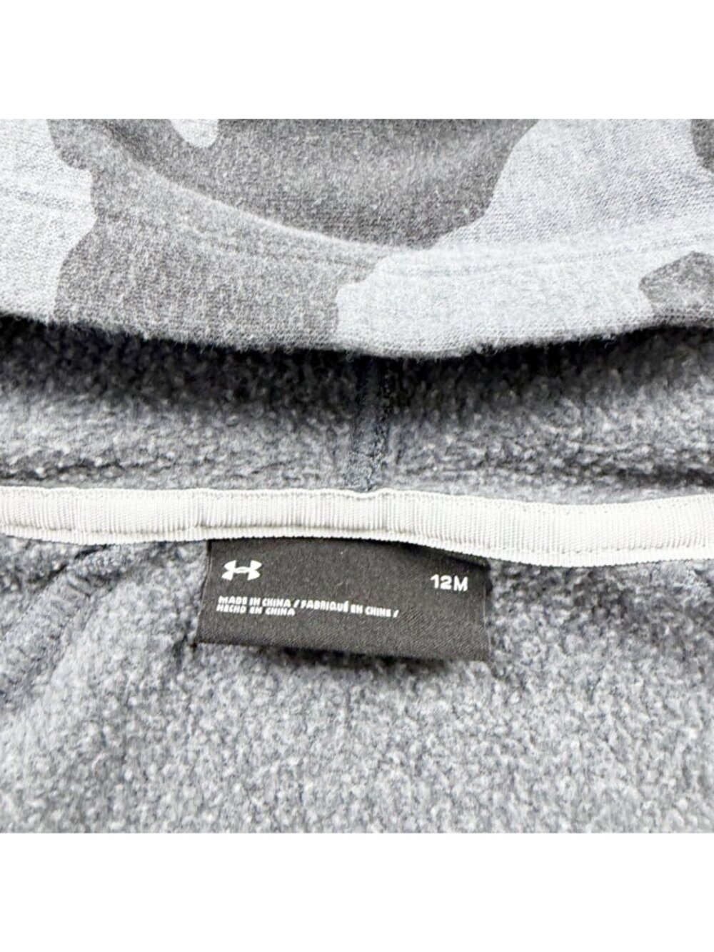 Under Armour Toddler Hoodie Camo Full Zip Sweatshirt UA Logo Jacket 9-12 Months - Picture 3 of 5